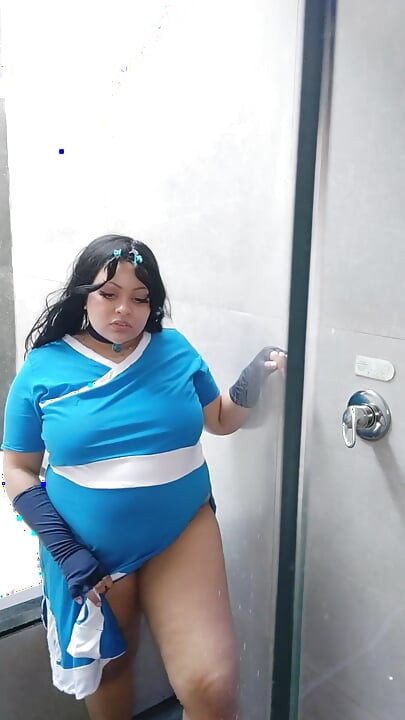 BBW Katara Cosplay ถ่ายทําเสียว