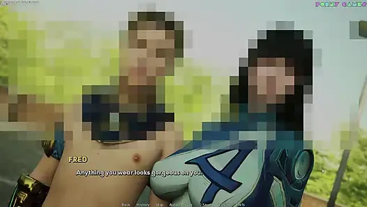 Bayang-bayang keinginan shamandev - raksasa pria kulit hitam dengan warna biru, prankster hot, 63