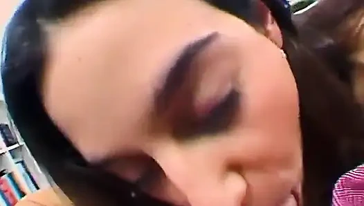 Her First Sybian Ride, Complete with Cum