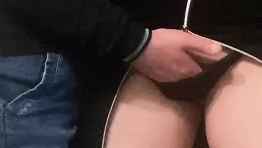 OMG! Touching Juicy Pussy In Subway - Penetrating in Sexy Panties