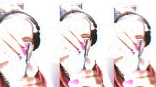 Asmr שוקולד מתוק אכילה- Asmr, משקפיים, ענקית, שפתון, שפתיים גדולות, בצק, אוכל, פטיש פנים, ציפורניים ארוכות