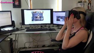 Estou assistindo meu primeiro pornô de realidade virtual ...