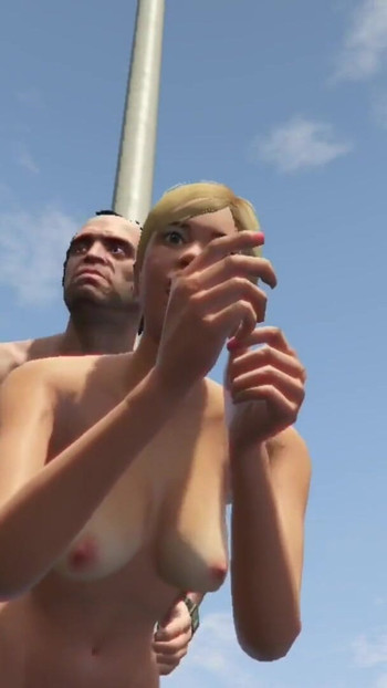 Iconic moment from "Tracey have sex with her Sugar daddy Trevor in outdoor beach gym"