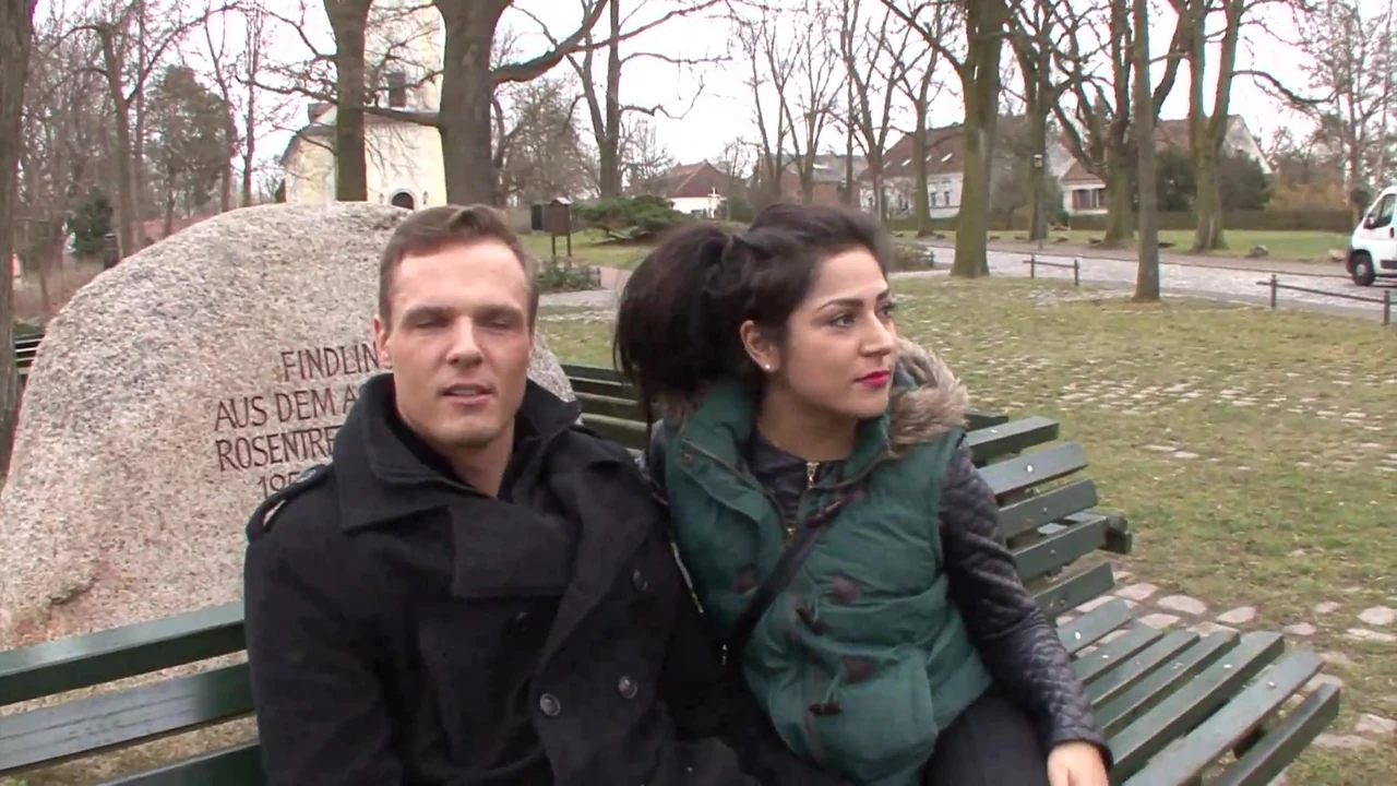 Brunette in love banged hard