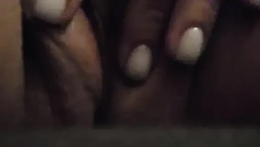 Masturbating a worn-out cunt after hours of hard fucking