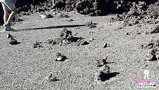 Date Night Public Sex - We hiked a volcano and he erupted in my mouth