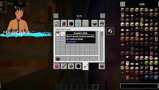 Minecraft Sexcraft The Jenny Mod - melihat apa yang cassie tawarkan dengan toket besarnya