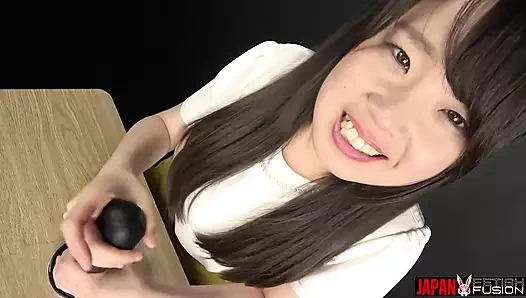 POV: Ako maeda, ihre dicke zunge kann den Speichel in ihrem mund nicht zurückhalten