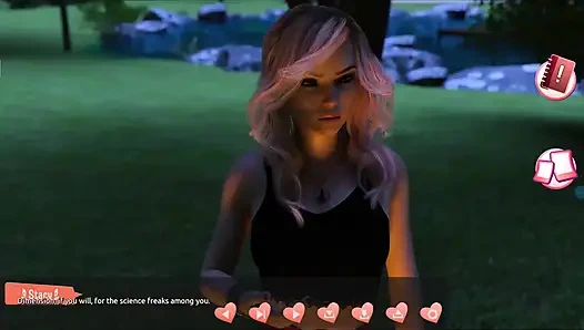 Helping the hotties #4 - Johanne woke up tied to a tree and so...ave him a blow job...Belle and Stacy played with each other.