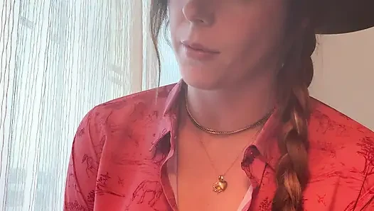 Sexy Cowgirl Gives You a JOI