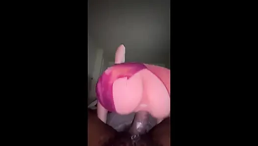 mariecream shreds tight shorts in raw