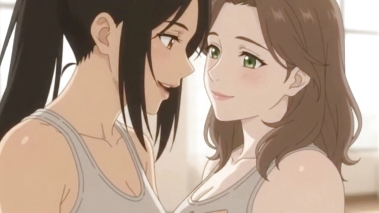 Lesbian Partner Yoga Turns Intimate