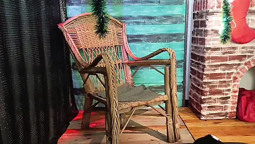 Воплощение моей рождественской фантазии с красивой беременной женщиной — я наполнил всё это