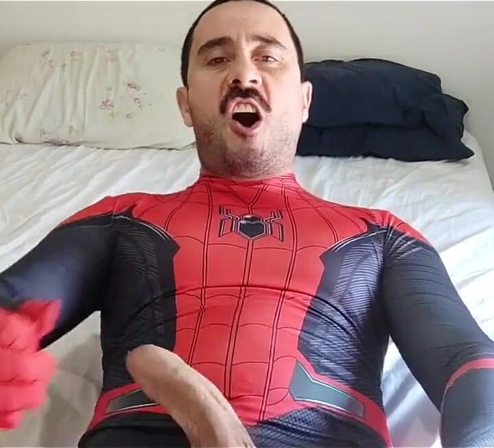 Spiderman long all the cum!