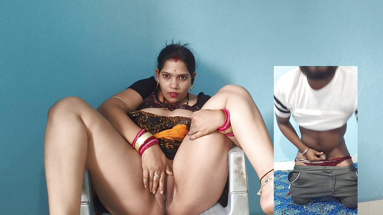 My desi bhabhi showing me big boobs and Big ass on video call when she alone at home