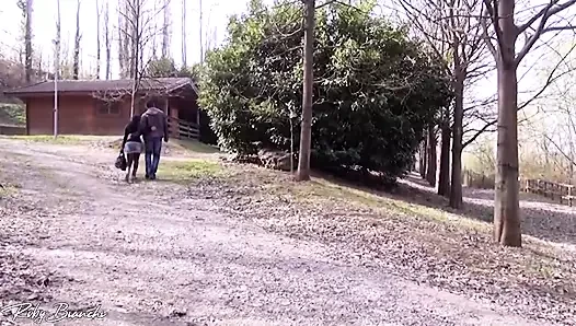 Big Slut Gets Fucked in the Woods Near the River
