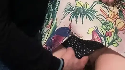 Strange Perv Fingered MILF in Subway