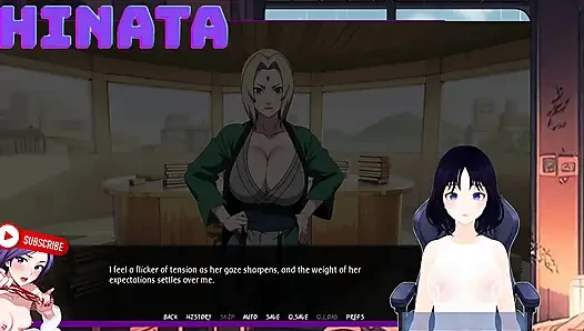 SHINBI SECRETS part 9. I spy on Tsunade in her HOKAGE office