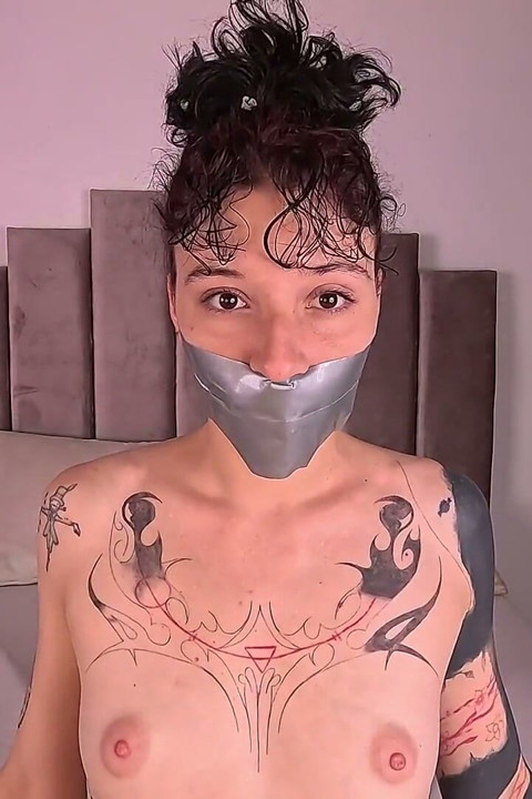 Gagged with 3 Layers of Tape