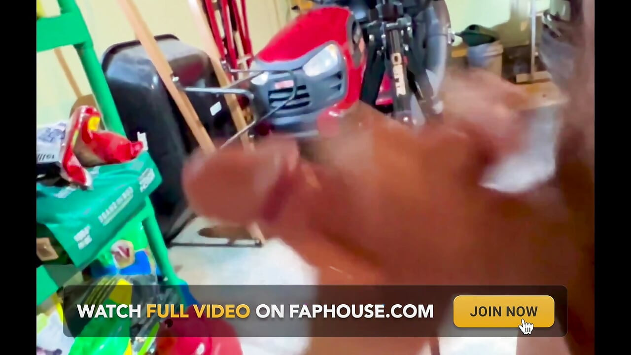 Construction Stepdad Has Fun in the Garage with His Buddy