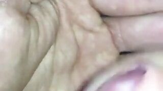 young small dick shoots large amounts of cum on hand sperm