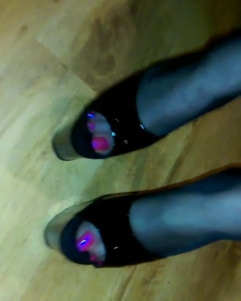 Feet stockings and high heels