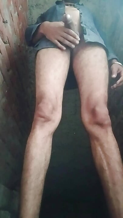 The hot guy showed off the whole.