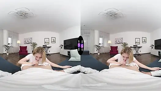 Distracted BF? Mila Shuts Him Up with a Rough BJ - TeenMegaWorld