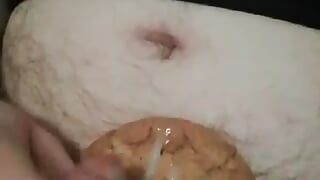 Cum on food and eat it