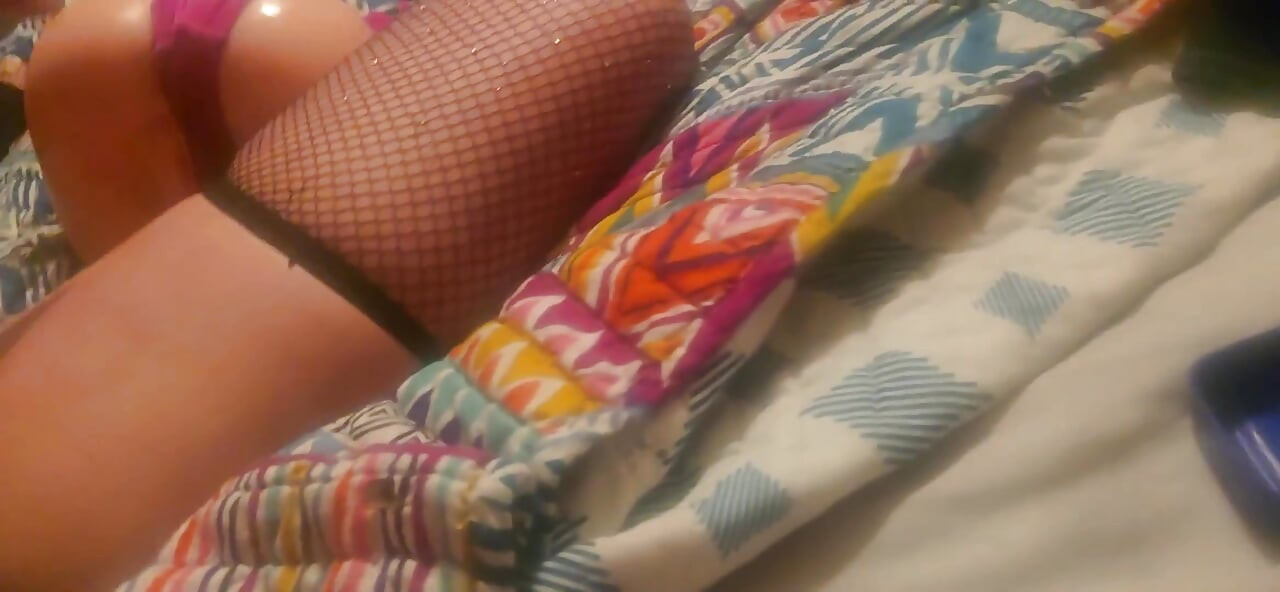 Crossdresser Jerking Wanting a Cock to Suck