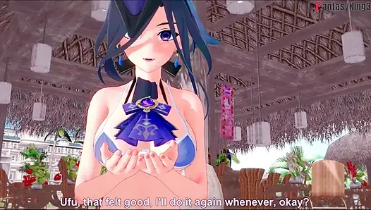 Clorinde, bikini, heißer cowgirl-sex - Genshin Impact