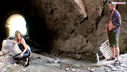 Redhead rides grandpa anal