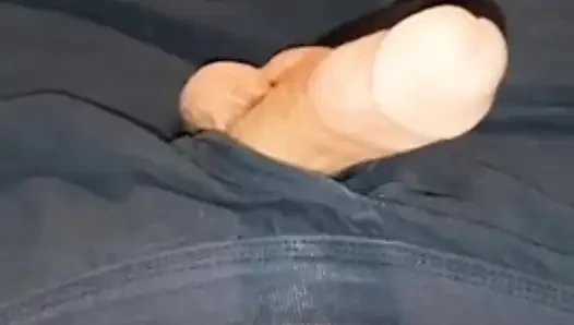 Jerking and riding my step sons big cock for the first time