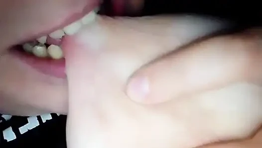 Breasts kneaded and played with nipples