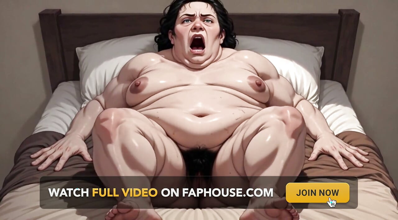 Horny Obese BBW Masturbates Her Hairy Wet Pussy - Big Belly Solo Play