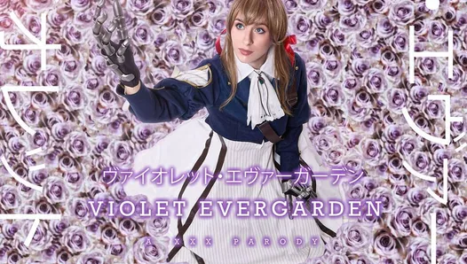 Vrcosplayx Peituda Angel Youngs Como Violet Evergarden mostrando sua gratidão - Vr Porn