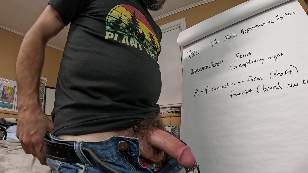 Vídeo da aula de anatomia se transforma em uma demonstração acidental do orgasmo masculino