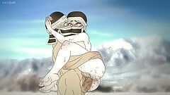 Kakushi si è bloccata sulle montagne e ha deciso di riscaldarsi scopando! Hentai - Demon Slayer 2d (cartone animato)