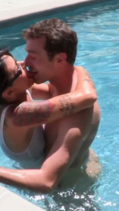 Randy stud licks Asian babe's pussy by the pool then takes her inside to fuck | Clip 1