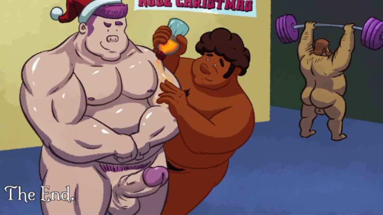 Bodybuilder huge dick fucks curious straight fat guy!
