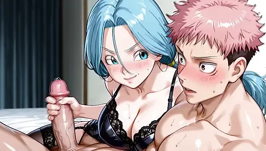 Itadori (JJK) x Bulma - Future (DB)