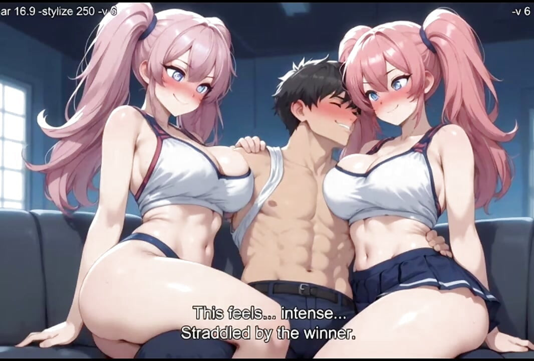 After big game sexy college cheerleader give fucking reward to captain animation