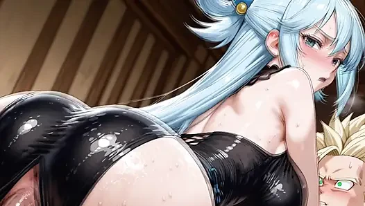 Trunks SSJ (DB) x Aqua (Konosuba)