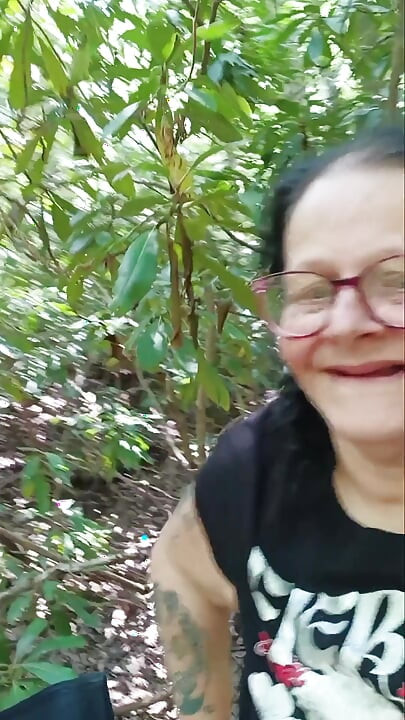 Bending That Ass Over in the Woods for You to Stick It in Hopeing Someones Watching