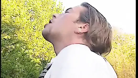 Naughty Nurse with Big Tits Gets Fucked by Patient on Couch - Blonde Beauty Blowjob Action!