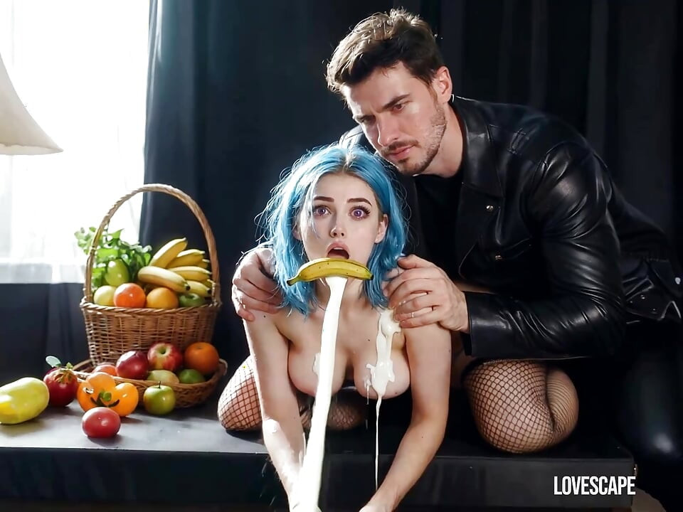 Floating Banana + Milk Hose Man Drenches Her