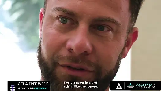 NURU MASSAGE - jewel diamant ngasih hadiah sama tetangganya yang lagi ngentot dan dicrot di mulut