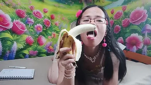 Bananenlutschen-video, mach dich speziell an