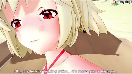 Burnice Bikini, heißer ahegao-sex am strand - 4 - Zenless Zone Zero (ZZZ)