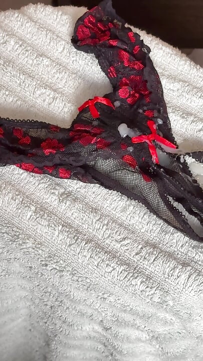 Cum on Wife’s Panties 11